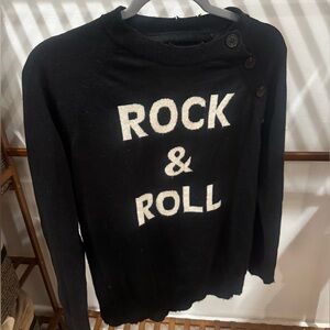 Zadig & Voltaire Rock & Roll wool black sweater, small